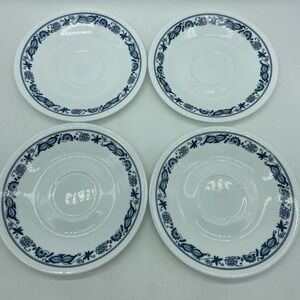 Corelle Corning Saucers Set Of 4 USA Old Town‎ Blue Onion Vintage Replacement